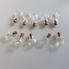 Verre Mini Bouteilles Pendentifs Petites Bouteilles De Bricolage Avec Du Liège Bricolage Mignon Bocaux Cadeaux De Mariage De Noël Flacons Bouteilles 100pcs Livraison Gratuite