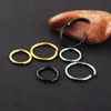 Nose Hoop Clicker Ring 16G lage Tragus Retainer Body Piercing Jewelry septum rings for women piercing nose screw6224301