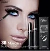 Qibest mascara 3D FIBER LASHES MASCARA Curling Lengthening Black Mascara Makeup Long Lasting Waterproof Natural Eye Lash Cosmetics 2pcs/lot