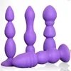 Seksspeeltje stimulator Volwassen speelgoed Siliconen anaalplug Unisex Buttplugs met sterke zuignap Anus Uitbreiding Liefdeskits Producten