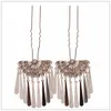 1 pair Cute Mini Kanzashi Hair Sticks Japanese Fan Tassels for Kimono Geisha Head wear Fast Shipment4642314