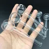 New upgrade Handcraft Crystal Quartz Oil Burner Pipe Mini Smoking Hand Pipes 2mm Thick quartz Oil Pipe VS traditional glass oil burner