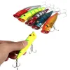 1pc Popper Fishing Lure Bass Crankbaits Bait Tackle Minnow Fisk Lure ABS Plast Bionic Decoy Wave Fishing Lures