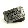 Ceinture en cuir Batman Pu de haute qualité ceinture de boucle vintage pour jeans pour hommes