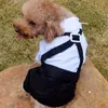 西洋のスタイルのメンズスーツの蝶ネクタイ小さなペット犬の服のための小さなペット犬の服のための男の子の子犬アパレルジャンプスーツ安いペット服のドロップの出荷