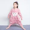 PROSEA Baby Langarm Warm Plüsch Schlafsack Kinder Jungen Mädchen Cartoon Druck Pyjama, Homewear Nachtwäsche Herbst Winter