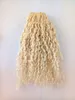 New Arrive Clip In Hair Extensions Blonde 613 Brazilian Human Remy Curly Hair Weft Soft Double Drawn9930793