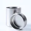 1PCS Nowy mały metalowy aluminiowy przenośny przenośny podróżny Caddy Smertight Pomot Containt Contener Jar LWW9027282Z