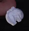 翡翠像自然瑪瑙ジェイドハンド彫刻象の翡翠ペンダントジュエリーコレクション夏の装飾品天然石の手彫刻