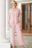 plus size pink pant suit