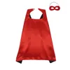 Kinder 13 farben cosplay cape 2 stück set filz augenmaske + satin doppelschichten einfarbig mantel mädchen jungen hero cosplay hohlen weihnachtsfeier cos