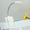 Mini Solar Power LED Bokljusklämma på flexibel justerbar LED-tabelllampa för musikstativ och bokläsningsljus