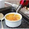 Tocha de Cozinha Recarregável Butano Cozinha Culinária Butano Culinária Maçarico com Bloqueio de Segurança Temperatura Ajustável e Chama