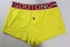 Sous-vêtements sexy pour hommes Mode Hommes Boxer Slim Soild Couleur Bouton Slip Casuals Accueil Coton Cueca Boxer Sous-Vêtements Co291h