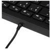 Mini tastiera USB multimediale ultrasottile silenziosa di piccole dimensioni a 78 tasti nera per