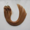 Brazylijskie kobiety Micro Loop Ring Hair Extension Proste Remy Micro Bead Hair Extensions 1g / Strand Micro Link Human Hair Salon Darmowa Wysyłka