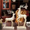 24inches SilverCopper gift Color A Pair Big Deer Statue Home Decorations Furnishing Wedding Gifts Crafts of Resin Figurine