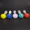 Two tone spoon pipe cute smoking glass pipes 3.5 inch Portable Glass Tobacco Pipes heady little Pocket Pipe