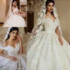 High Density Appliques Wedding Dresses Amazing Off The Shoulder A Line Bridal Gowns Custom Made Dubai Luxury Wedding Vestidos