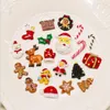 Kersthars-accessoires Nieuwigheid Items DIY Santa Claus Handschoenen Krukken Christma Tree en Sneeuwvlokken Party Decoraties