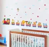 Crafts artoon train kindergarten wall decoration wallpaper stickers baby bedroom children room wall stickers