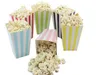 Hurtownie Mini Party Paper Popcorn Boxes / Sanck Favor Torby Wedding Birthday Movie Dostawy 7 kolorów