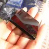 Drop Shipping 4 cm natürliche Obsidian-Kristallpyramide, schwarze Quarzpyramide, Steine und Kristalle, Obelisk-Punkt, Heilung