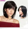 FIXSF308 vouge medium dark brown hair wigs for women straight wig