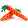 High Quality Pet Dog Toy Carrot Shape Rope Puppy Chew Toys Teath Cleaning Outdoor Fun Training 22cm9604045