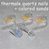 25 mm OD XXL Quarz Thermochromic Bucket Banger Domeless Thermal Banger Nails 10 mm 14 mm 18 mm männlich weiblich gelber Sand für Glasbongs Rigs