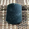 2021 Chino Negro Negro Jade Jade Jadeite Tiger Collar Colgante Adornos de verano Piedra Natural Grabado Mano