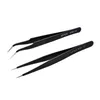 2Pcs Seashine Straight & Curve Stainless Steel Tweezers Eyelash Extension Tool Eyelash Eyebrow Tweezer Makeup Set Tools Kit Free Shipping