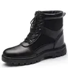 Nuevos zapatos de seguro de trabajo de invierno para hombres, puntera de acero de herramientas altas, zapatos de seguridad para sitios de soldadura anti-rotura, botas frías y cálidas