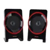 Houten Combinatie Mini USB 2.1 Wired Computer Speakers Bass Music Speaker Subwoofer voor mobiele telefoon Laptop PC Universal SL-8018