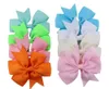 40 Colors Candy Design Grosgrain Ribbon Hair Pin for Kids Girls Children Baby Barrettes Party Gift