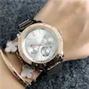 Modemerk Horloges vrouwen Meisje kristal stijl Metalen stalen band Quartz Polshorloge P44