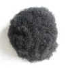 Französisches Spitze-Afro-Locken-Herren-Toupet, 20,3 x 25,4 cm, volle Spitze, lockiges Toupet für afroamerikanische Männer, Haarteil-Ersatzsystem, menschliches Ha2810941