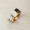 Gratis verzending 8mm heren vrouwen mode luxe titanium roestvrij staal goud verzilverd band ring US maat 7-12