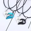 Love Couples Necklaces Yin Yang Pendant Couples Paired Necklaces Pendants Valentine's Gift For Lovers Couples Jewelry Women Men Necklace