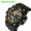 Sanda Digital Watch Men Military Army Sport Watch Water Resistant Date Calender LED Electronicswatches Relogio Masculino288T