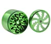 Fan metal fume lighter open window aluminum alloy cigarette lighter diameter 63mm Grinder