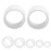 PAIR Acrylic BlackWhite Hollow Ear Tunnel Plugs Piercing Double Flared Earring Gauges Piercings 3mm20mm For Unisex Jewelry8062504