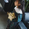 Barn koreanska handväskor plånböcker mode söta tjejer prinsessa mini axelväskor härliga stjärnor design barn godis snack väskor mynt pures