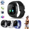 Novo t8 bt 3.0 smart watch suporte sim e tf cartão câmera para android para iphone homens mulheres smartwatch relógios pulseira de fitness