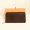 M60017 Zippy Wallet Designer Womens Zipped Key Coin Card حامل يومي Pors