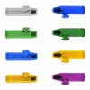Newest Colorful Metal Snuff Bullet Shape Smoking Pipe Nose Aluminium Alloy Innovative Design Portable High Quality Multi Style