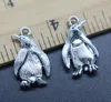 Whole 100pcs Cute Penguin Alloy Charms Pendant Retro Jewelry Making DIY Keychain Ancient Silver Pendant For Bracelet Earrings 9669178