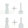 14MM 18MM Male Female Ceramic Nail With Ceramic Carb Cap ceramic nails kit Smoking Accessories ST01-4