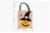 Halloween Decorations Linen Candy Bag Pumpkin Witch Skull Pattern Kids Gift Bags Hallowen Event Party Supplies Decor