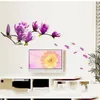 2018 Wholesales Magnolia Wzór Wymienny Naklejki Ścienne do Bedroom Backdrop TV